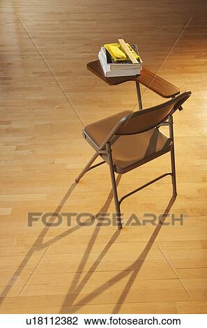 Stock Image - Student's chair. Fotosearch