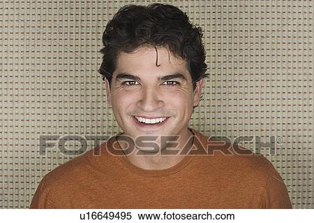 Studio portrait of mid adult man smiling View Large Photo Image Stock Photography - Studio portrait of mid adult man smiling. Fotosearch
