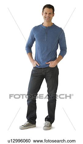 Studio portrait of mid adult man View Large Photo Image Stock Image - Studio portrait of mid adult man. Fotosearch