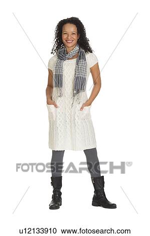 Studio portrait of mid adult woman View Large Photo Image Stock Image - Studio portrait of mid adult woman. Fotosearch
