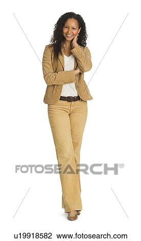 Studio portrait of mid adult woman View Large Photo Image Stock Image - Studio portrait of mid adult woman. Fotosearch