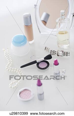 Stock Photo - Studio shot of beauty products. Fotosearch