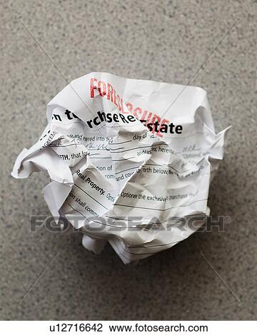 Studio shot of crumpled document View Large Photo Image Stock Image - Studio shot of crumpled document. Fotosearch