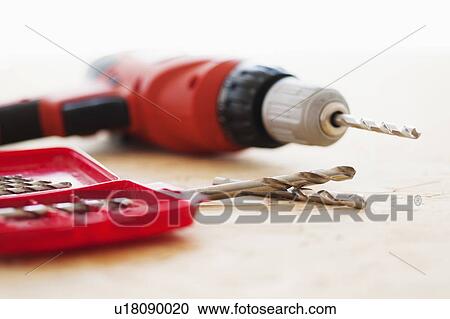 Studio shot of hand drill View Large Photo Image Stock Image - Studio shot of hand drill. Fotosearch
