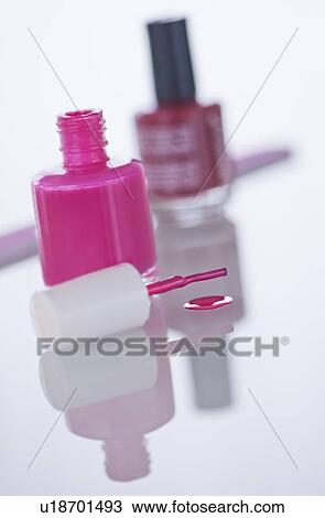Studio shot of pink nail polish View Large Photo Image Stock Image - Studio shot of pink nail polish. Fotosearch