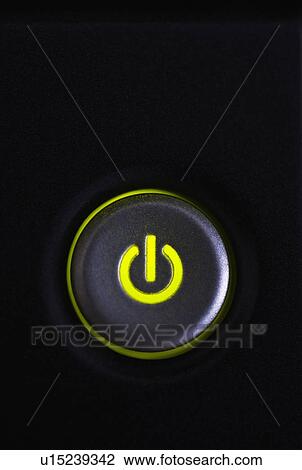 Studio shot of power button View Large Photo Image Stock Image - Studio shot of power button. Fotosearch