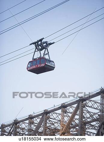 USA, New York, New York City, Manhattan, Queensboro Bridge, Overhead cable car View Large Photo Image Picture - USA, New York, New York City, Manhattan, Queensboro Bridge, Overhead cable car. Fotosearch