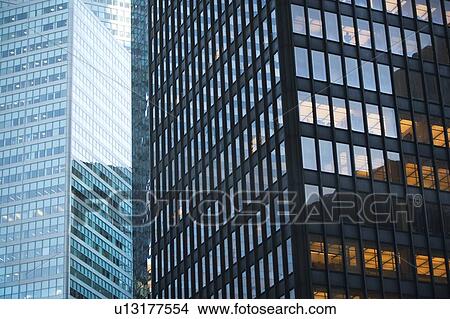 USA, New York state, New York city, low angle view of office buildings View Large Photo Image Picture - USA, New York state, New York city, low angle view of office buildings. Fotosearch