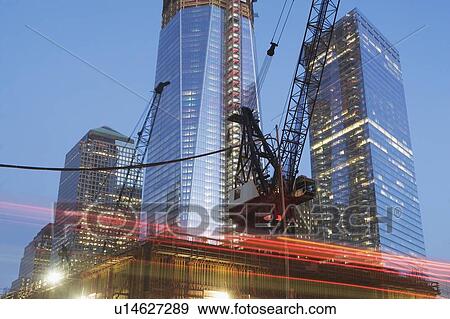 USA, New York State, New York City, low angle view of illuminated skyscrapers View Large Photo Image Stock Photo - USA, New York State, New York City, low angle view of illuminated skyscrapers. Fotosearch