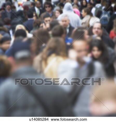 USA, New York State, New York City, blurred motion of pedestrians View Large Photo Image Picture - USA, New York State, New York City, blurred motion of pedestrians. Fotosearch