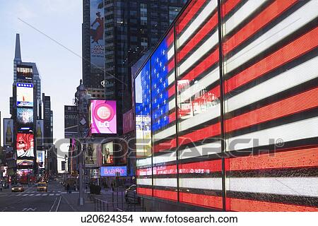 Picture - USA, New York State, New York City, Times Square. Fotosearch