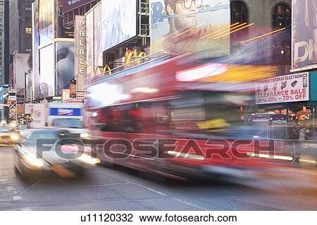 Stock Image - USA, New York State, New York City, city street. Fotosearch