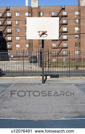 USA, New York State, New York City, basketball playground View Large Photo Image Stock Image - USA, New York State, New York City, basketball playground. Fotosearch