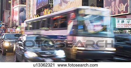 Stock Image - USA, New York State, New York City, city street. Fotosearch