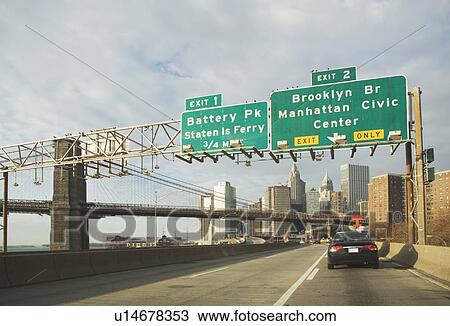 Stock Image - Usa, New York State, New York City, city street. Fotosearch