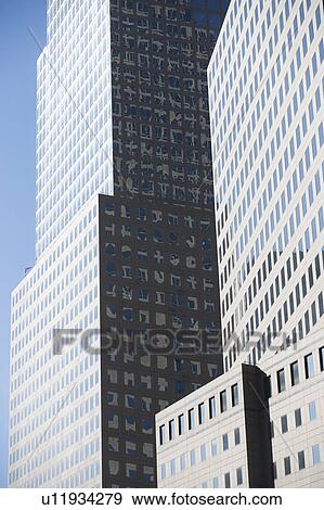 Stock Photo - Usa, New York State, New York City, view at office building exterior. Fotosearch