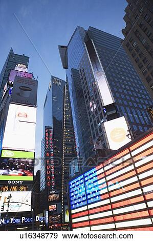 USA, New York State, New York City, Times Square View Large Photo Image Stock Photo - USA, New York State, New York City, Times Square. Fotosearch