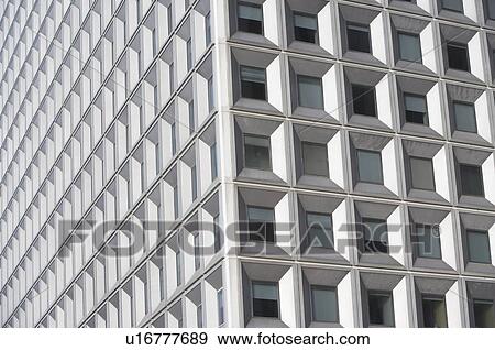 Stock Photo - USA, New York state, New York city, close-up of office building. Fotosearch