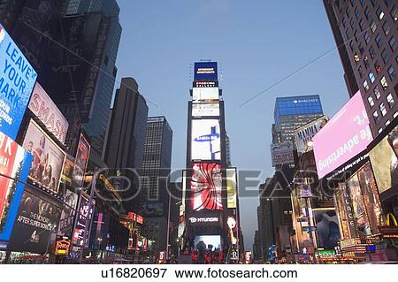 Stock Photo - USA, New York State, New York City, Times Square. Fotosearch