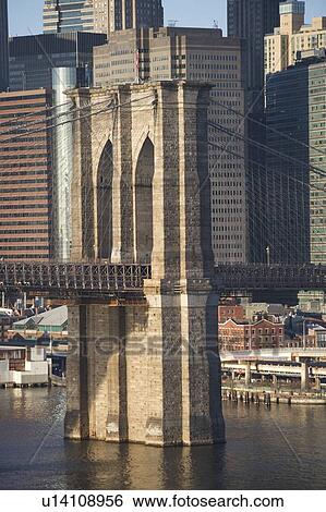 USA, New York State, New York City, close-up of Brooklyn Bridge View Large Photo Image Stock Photograph - USA, New York State, New York City, close-up of Brooklyn Bridge. Fotosearch