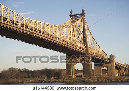 Stock Photograph - USA, New York State, New York City, Queensboro Bridge. Fotosearch