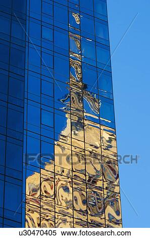 Stock Photography - USA, New York State, New York City, Glass skyscraper. Fotosearch