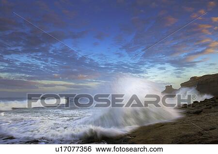 USA, Oregon, Lincoln County, Waves View Large Photo Image Stock Photograph - USA, Oregon, Lincoln County, Waves. Fotosearch