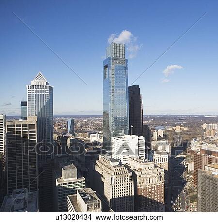 Picture - USA, Pennsylvania, Philadelphia, skyscrapers. Fotosearch