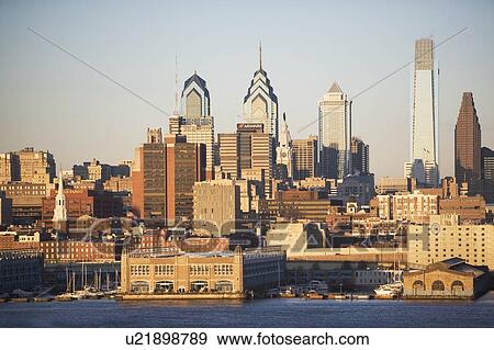 Stock Photo - USA, Pennsylvania, Philadelphia, cityscape. Fotosearch