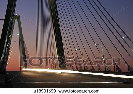 USA, South Carolina, Charleston, Arthur Ravenel Jr. Bridge View Large Photo Image Stock Photo - USA, South Carolina, Charleston, Arthur Ravenel Jr. Bridge. Fotosearch