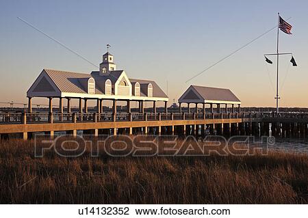 USA, South Carolina, Charleston, Pier at sunrise View Large Photo Image Stock Image - USA, South Carolina, Charleston, Pier at sunrise. Fotosearch