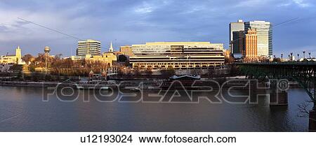 USA, Tennessee, Knoxville, Skyline at sunrise View Large Photo Image Picture - USA, Tennessee, Knoxville, Skyline at sunrise. Fotosearch