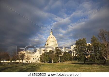 Stock Image - USA, Washington DC, capitol building . Fotosearch
