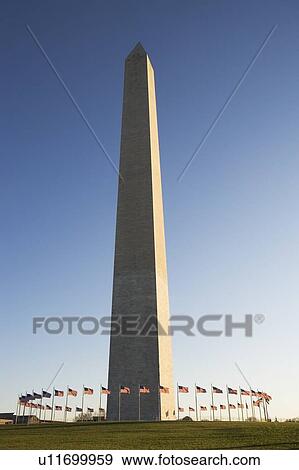 USA, Washington DC, washington monument surrounded by flags View Large Photo Image Stock Photo - USA, Washington DC, washington monument surrounded by flags. Fotosearch