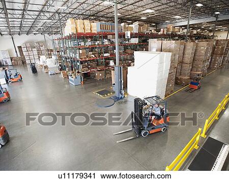 Stock Image - Warehouse interior. Fotosearch