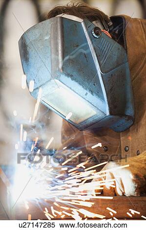 Stock Photography - Welder at work. Fotosearch