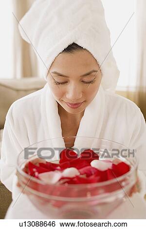 Stock Photograph - Woman in spa. Fotosearch