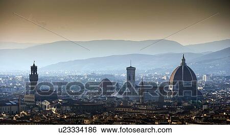 Stock Photograph - Aerial view of cityscape. Fotosearch