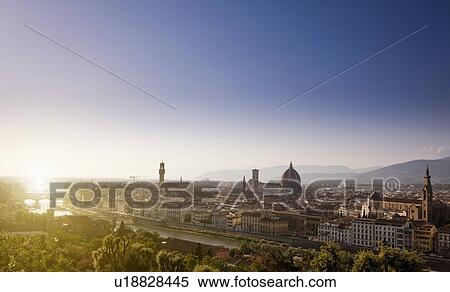 Stock Photography - Aerial view of Florence, Italy. Fotosearch