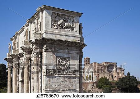 Arch of Constantine in Rome View Large Photo Image Stock Image - Arch of Constantine in Rome. Fotosearch