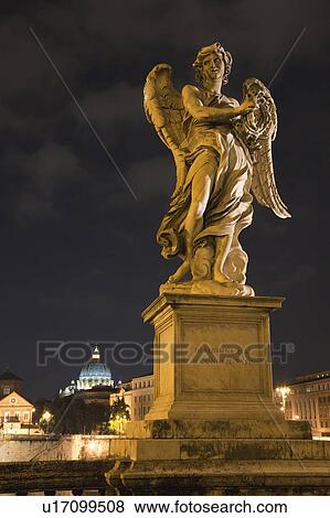 Castel SantAngelo lit up at night View Large Photo Image Stock Photo - Castel SantAngelo lit up at night. Fotosearch