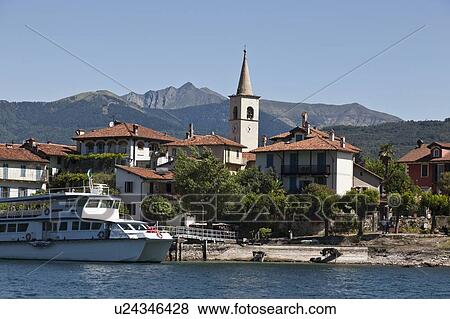 Castle and gardens built on island View Large Photo Image Stock Photo - Castle and gardens built on island. Fotosearch