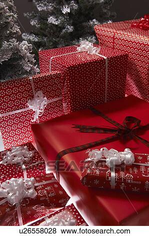 Christmas gifts under tree View Large Photo Image Stock Photo - Christmas gifts under tree. Fotosearch