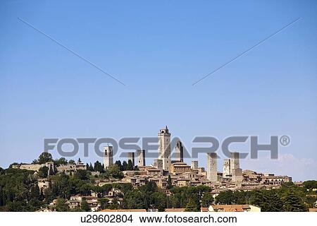 City on hillside in rural landscape View Large Photo Image Picture - City on hillside in rural landscape. Fotosearch