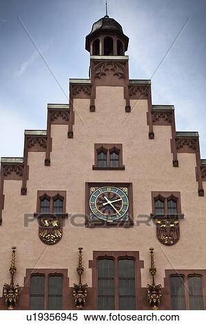 Clock in ornate building View Large Photo Image Stock Photography - Clock in ornate building. Fotosearch