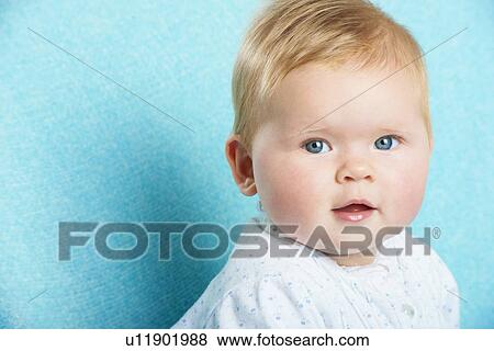 Close up of infants face View Large Photo Image Stock Photo - Close up of infants face. Fotosearch