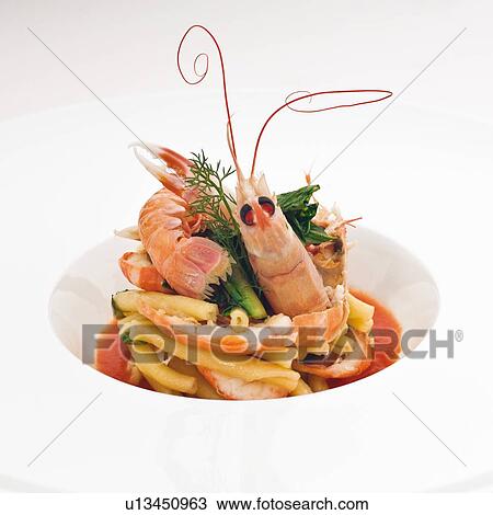 Close up of prawns and vegetables View Large Photo Image Stock Image - Close up of prawns and vegetables. Fotosearch