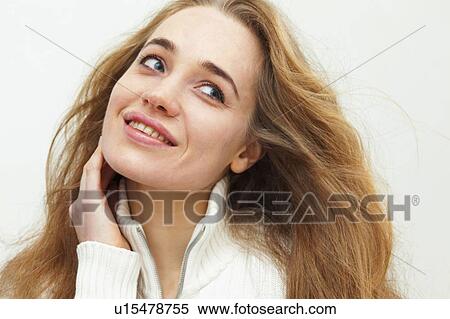 Close up of smiling womans face View Large Photo Image Stock Photography - Close up of smiling womans face. Fotosearch