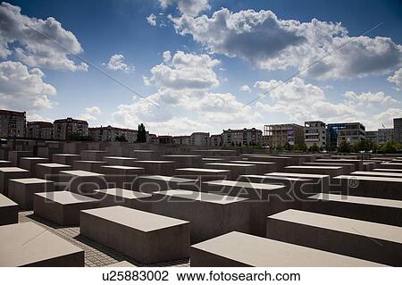 Stock Image - Concrete sculptures in city center. Fotosearch