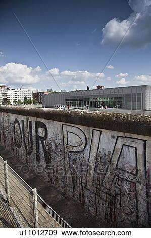 Stock Photo - Graffiti on Berlin Wall. Fotosearch